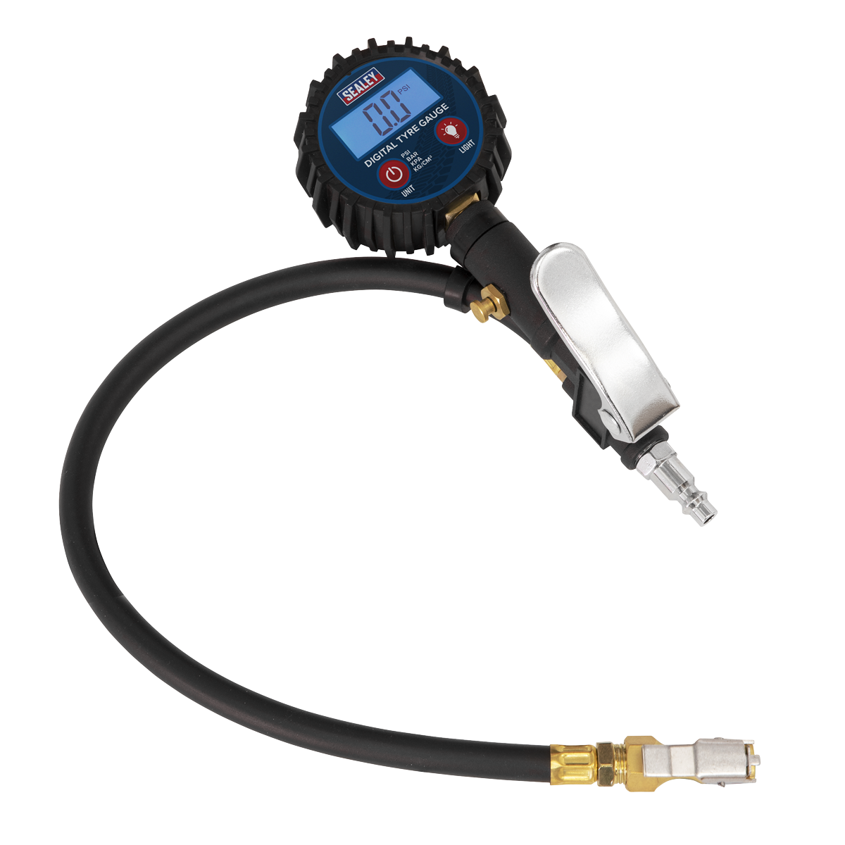 Digital Tyre Inflator with Clip-On Connector SA400