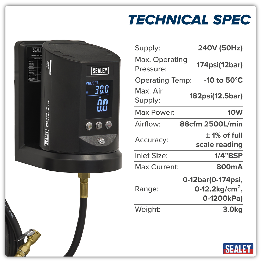 Wall Mounting Digital Tyre Inflator SA450