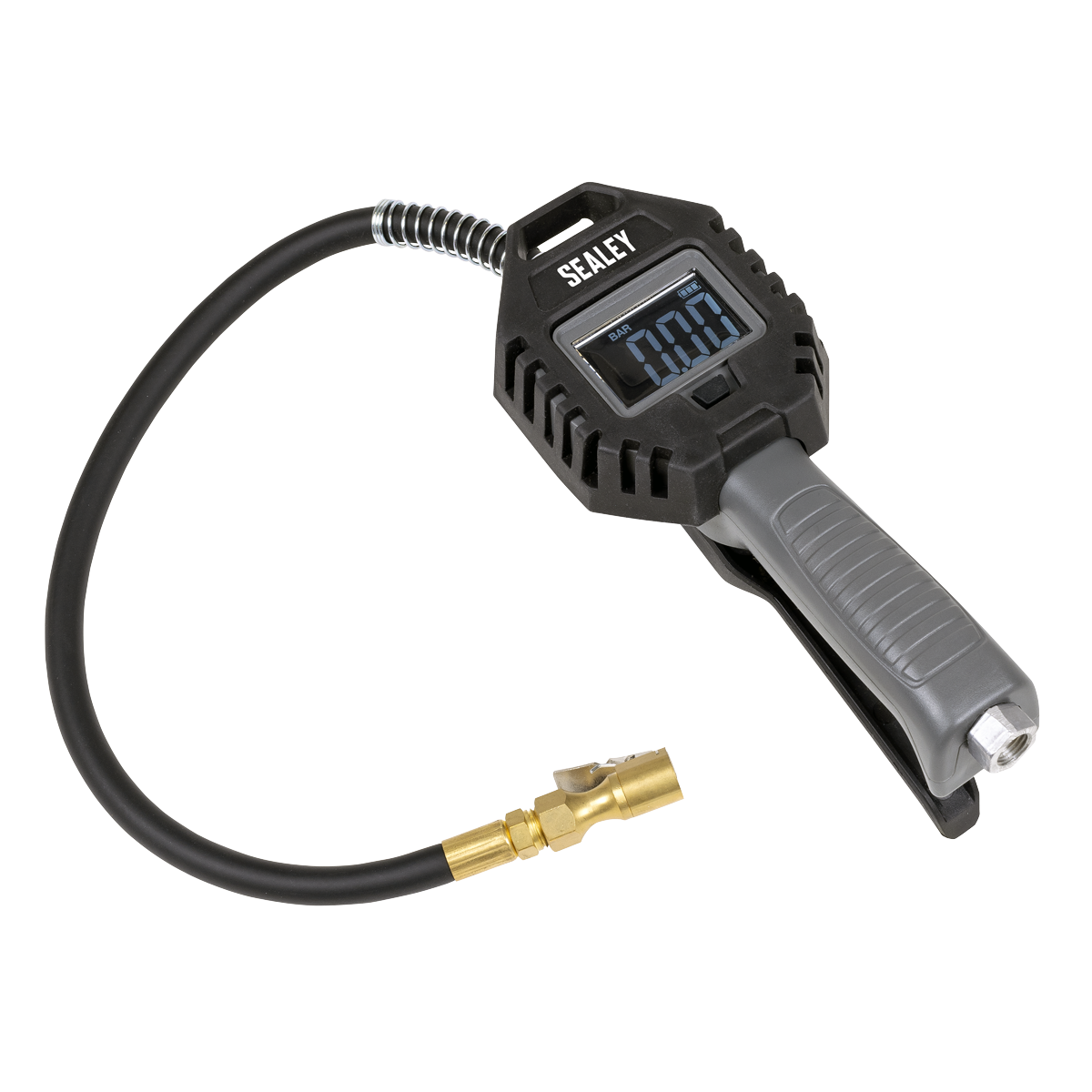 Digital Tyre Inflator with Clip on Connector & Rechargeable Digital Display SA500