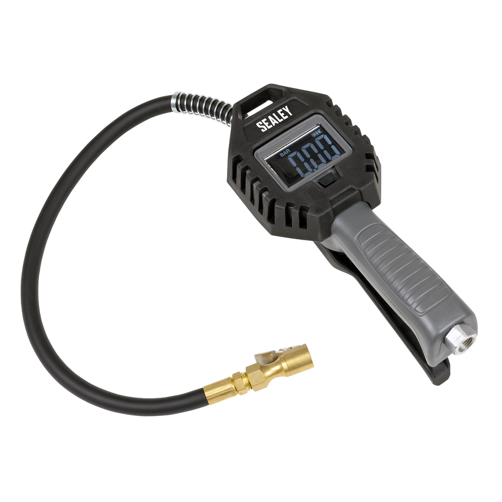 Rechargeable Digital Tyre Inflator with Clip-On Connector SA500