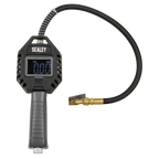 Digital Tyre Inflator with Clip on Connector & Rechargeable Digital Display SA500