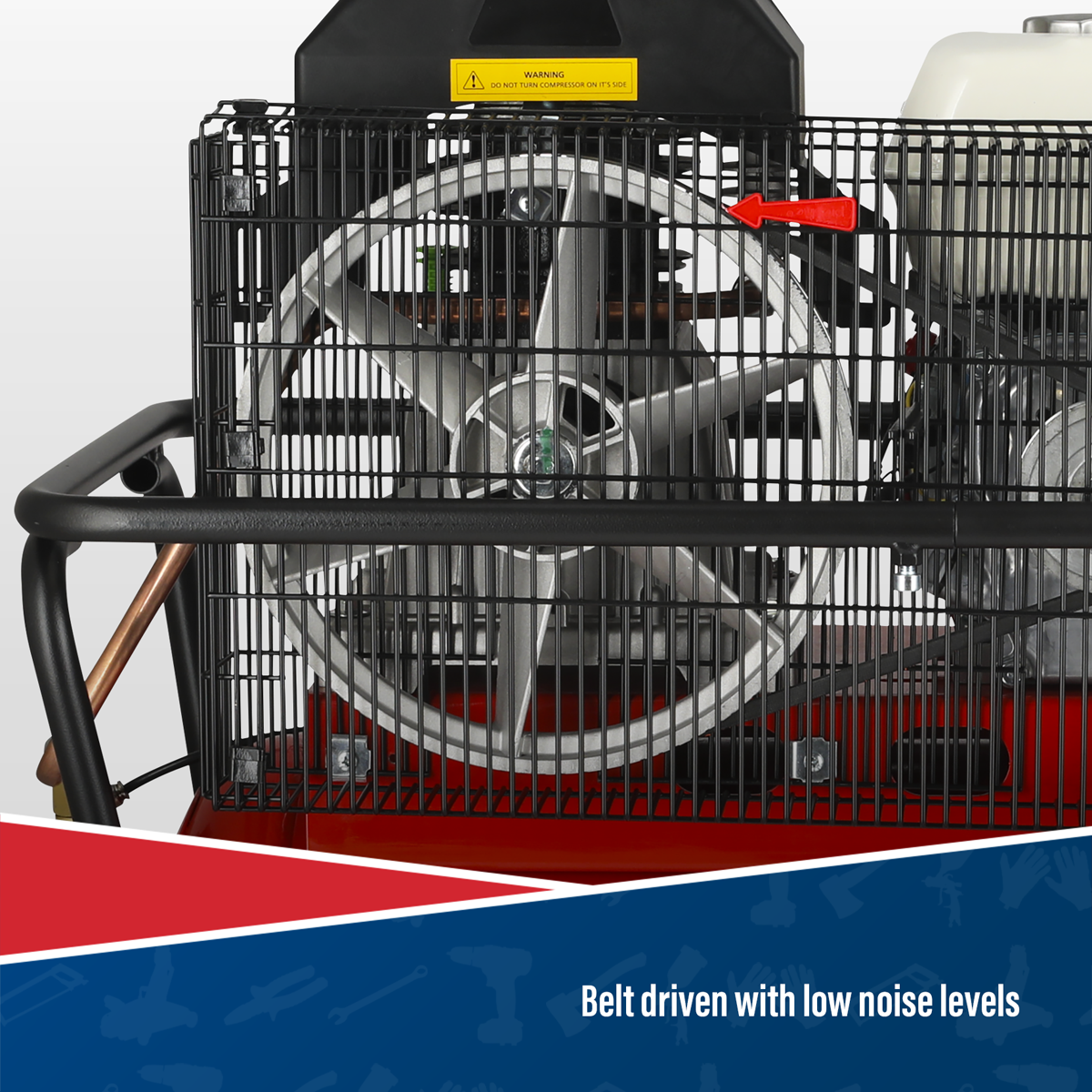 50L Belt Drive Air Compressor with Petrol Engine 5.5hp SA5055