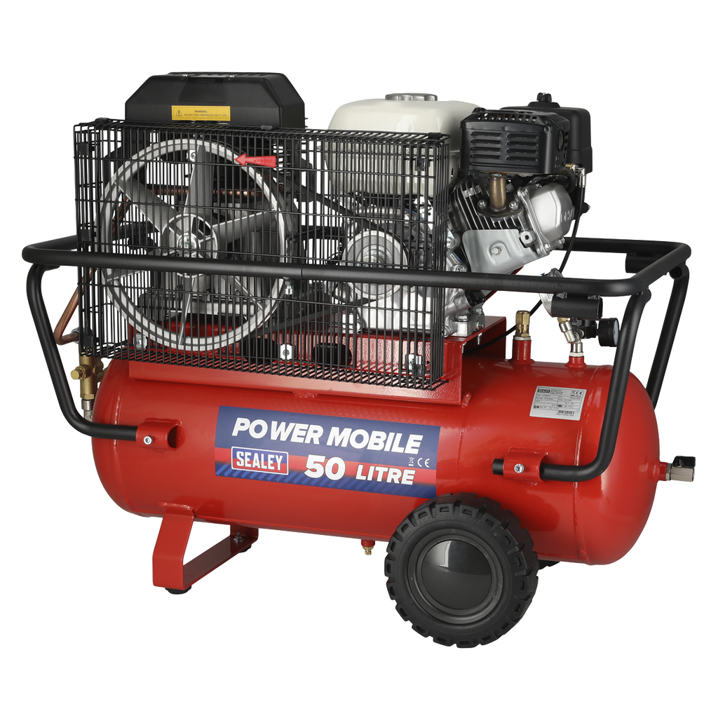 50L Belt Drive Air Compressor with Petrol Engine 5.5hp SA5055