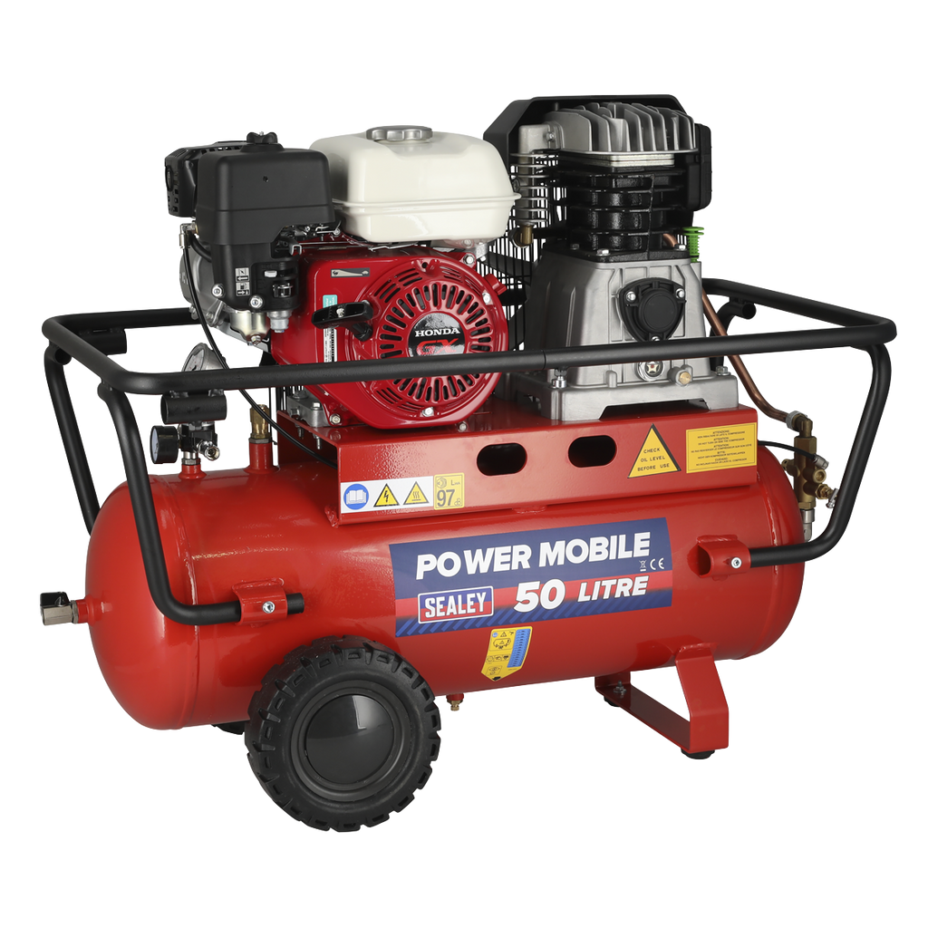 50L Belt Drive Air Compressor with Petrol Engine 5.5hp SA5055