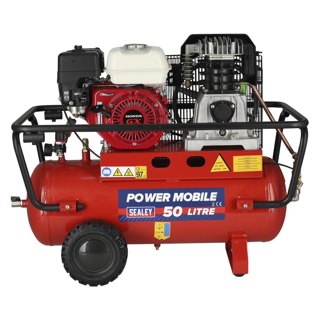 50L Belt Drive Air Compressor with Petrol Engine 5.5hp SA5055