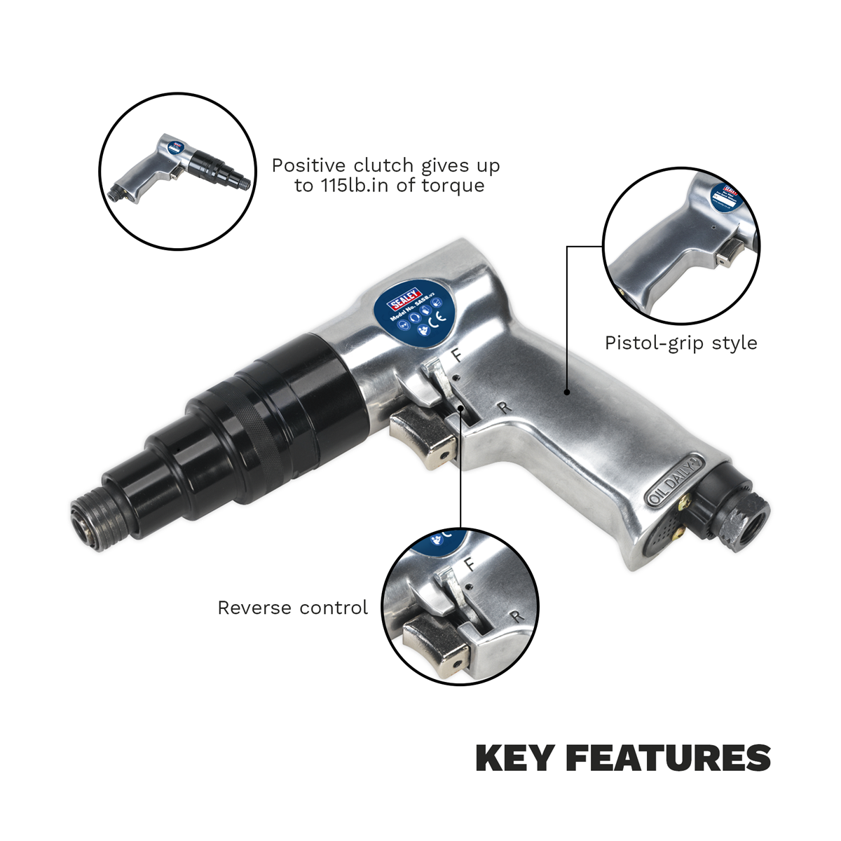 Pistol Grip Air Screwdriver SA58