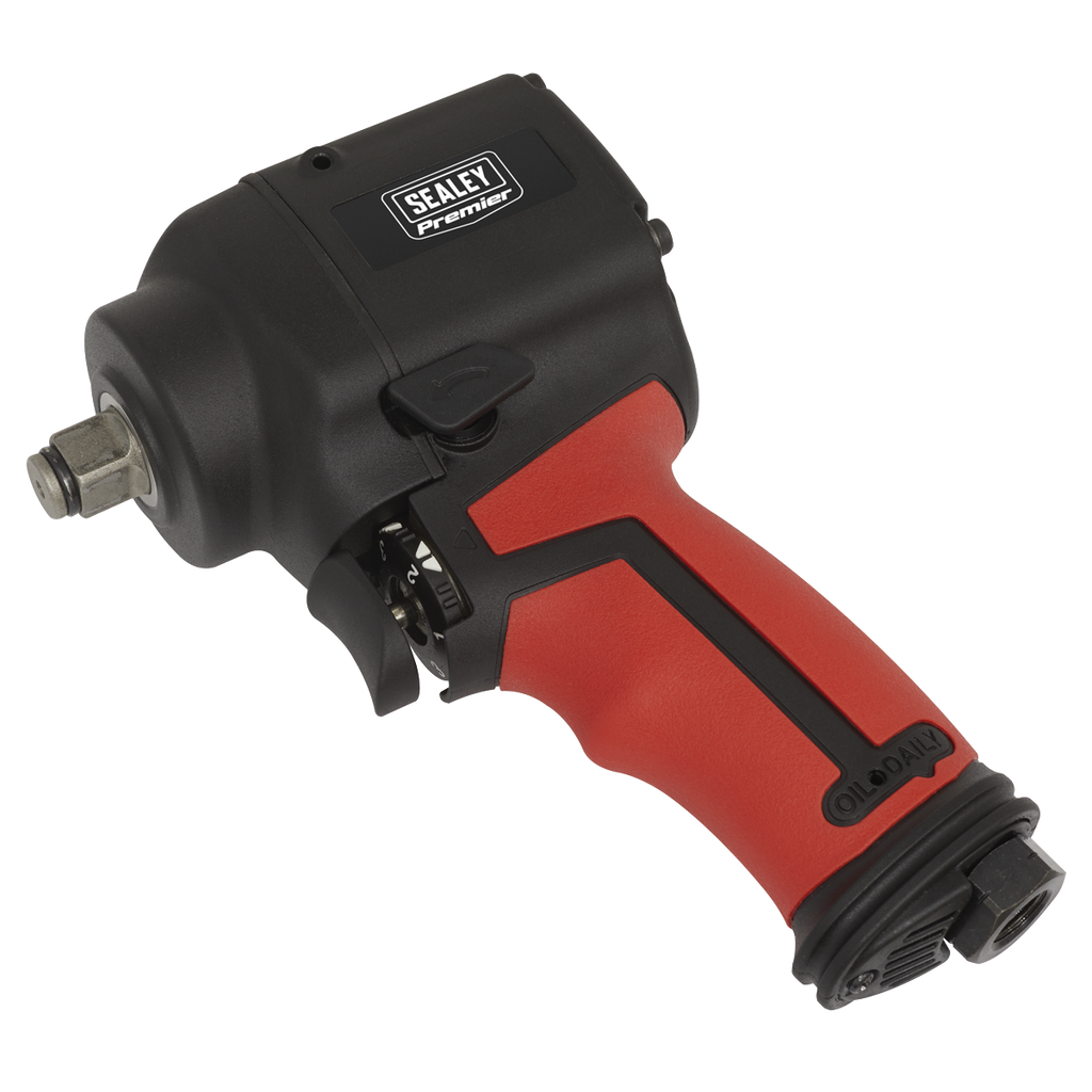 Twin Hammer Stubby Air Impact Wrench 1/2"Sq Drive SA6002S