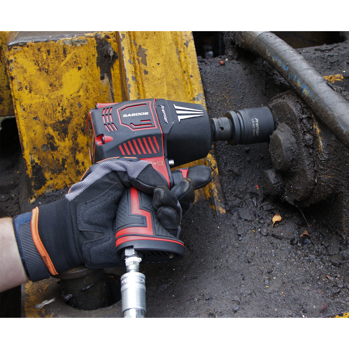 Twin Hammer Composite Air Impact Wrench 1/2"Sq Drive SA6006