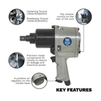 Twin Hammer Air Impact Wrench 3/4"Sq Drive SA604
