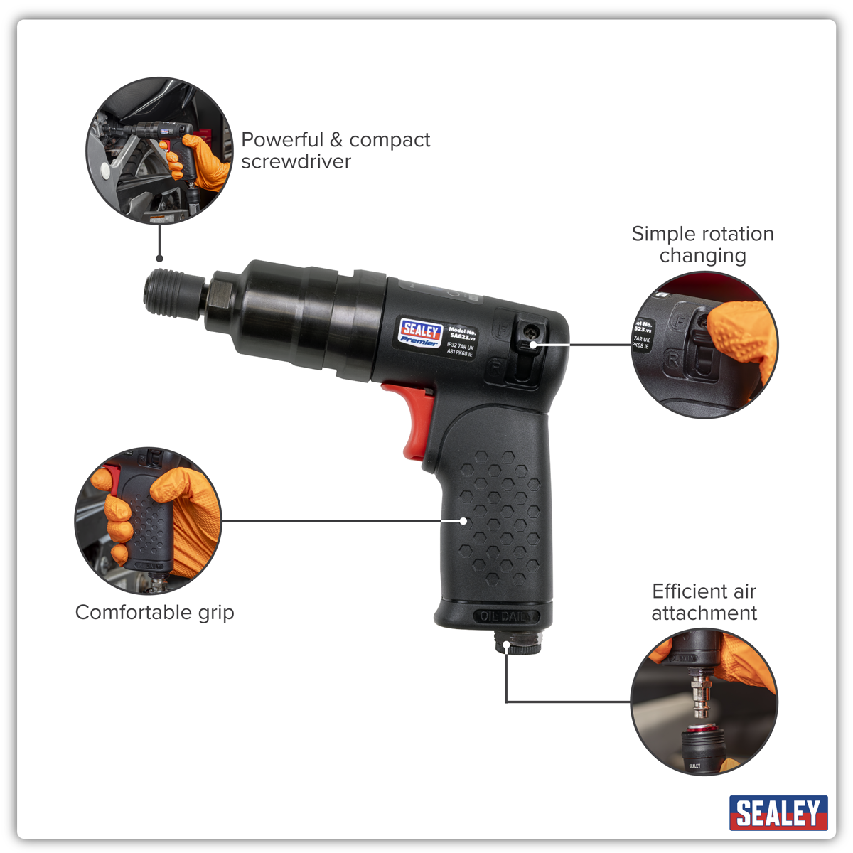 Composite Mini Air Screwdriver SA623