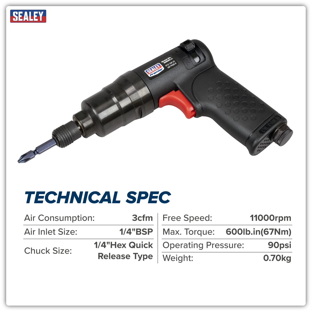 Composite Mini Air Screwdriver SA623