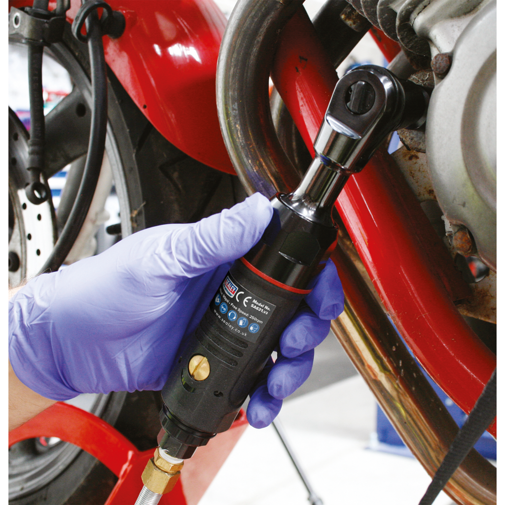 Compact Air Ratchet Wrench 1/4"Sq Drive SA630