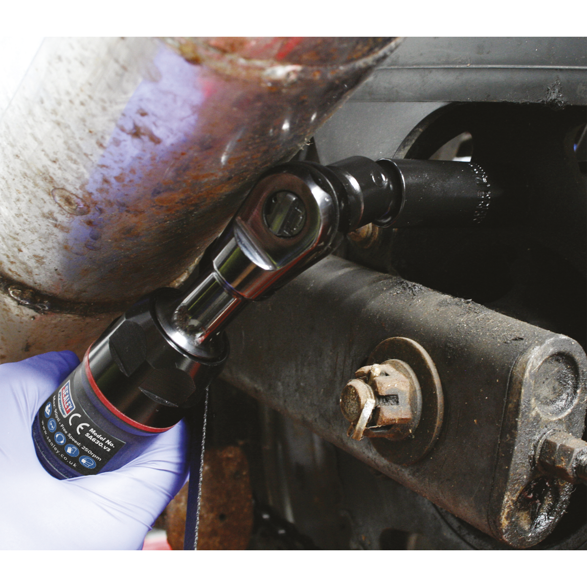 Compact Air Ratchet Wrench 1/4"Sq Drive SA630