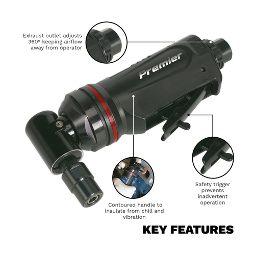 90° Maxi Air Die Grinder 6mm SA655