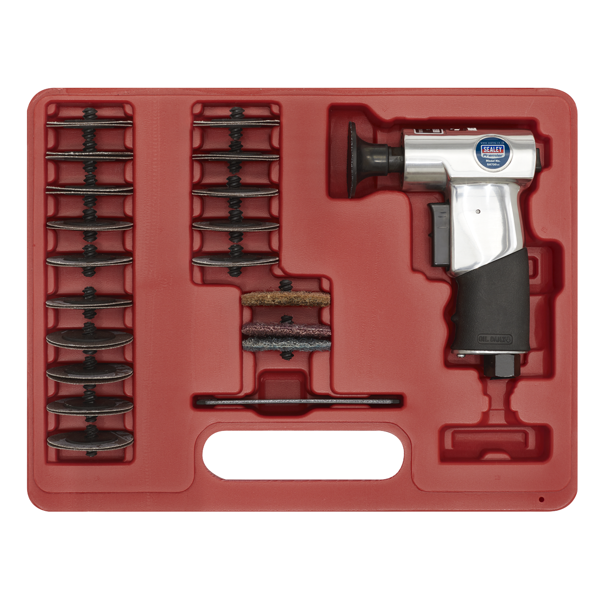 Air Mini Sander Kit 50mm 35pc SA720