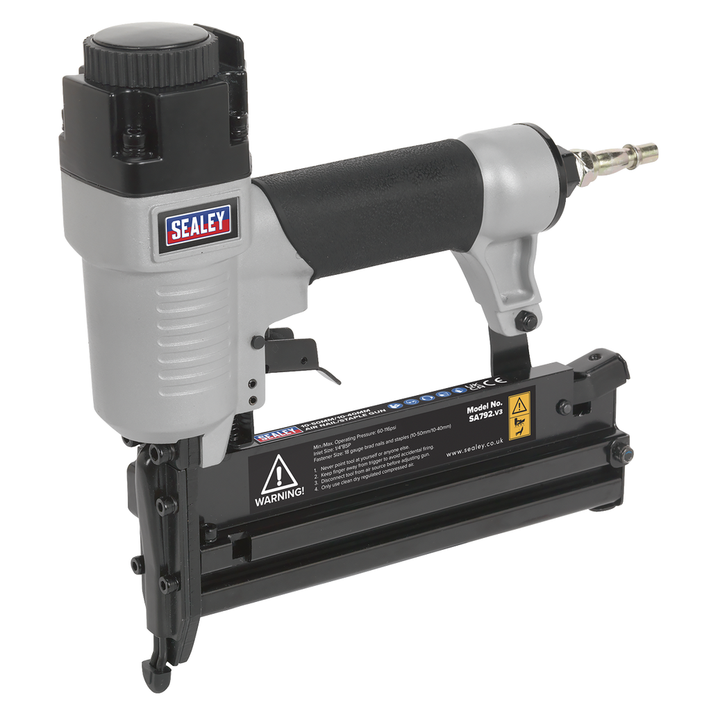 Air Nail/Staple Gun 10-50mm/10-40mm Capacity SA792