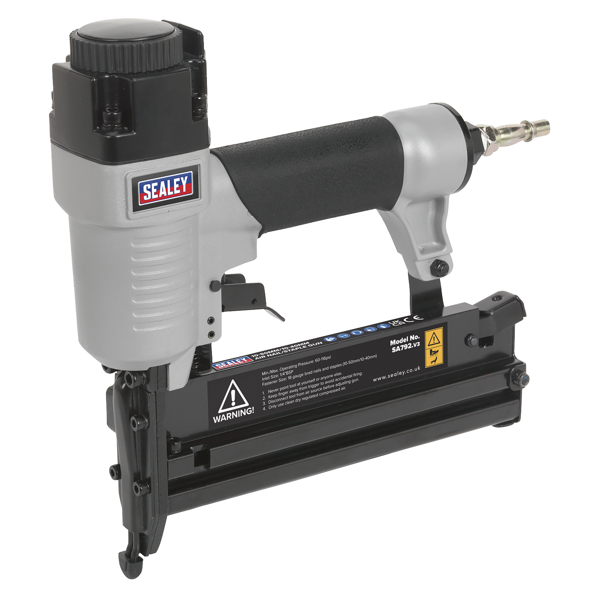 Air Nail/Staple Gun 10-50mm/10-40mm Capacity SA792