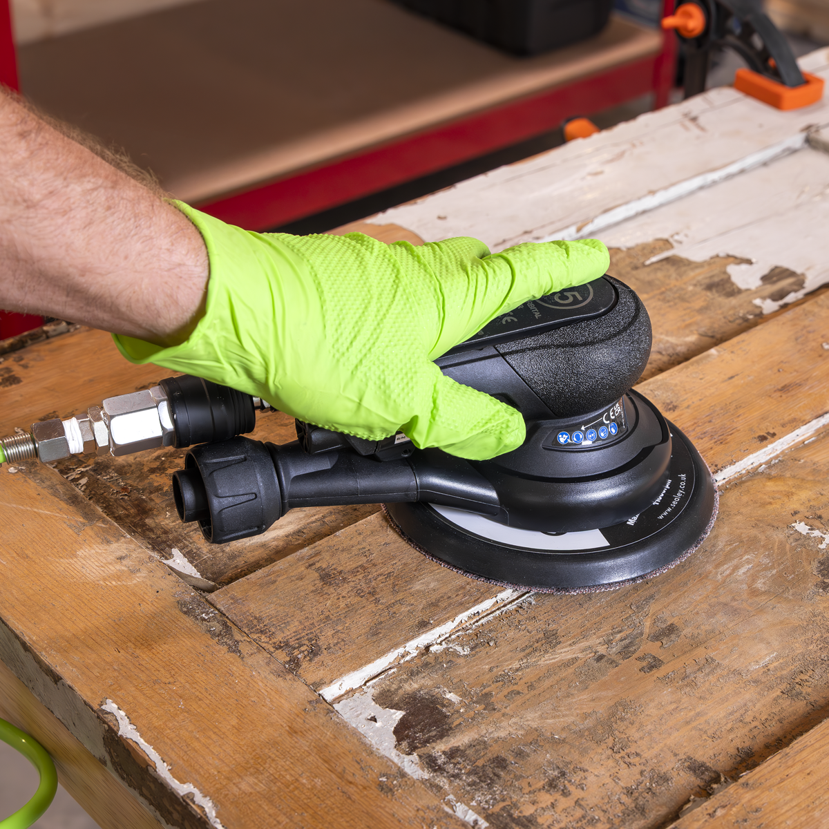 Dust-Free Air Palm Orbital Sander 150mm SA801