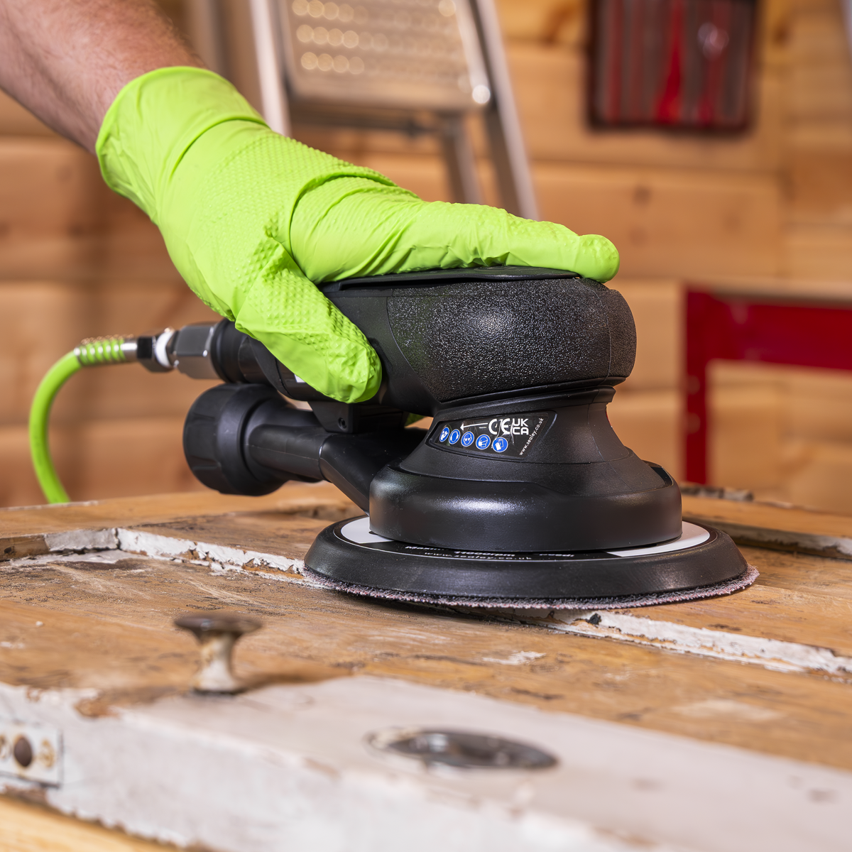 Dust-Free Air Palm Orbital Sander 150mm SA801