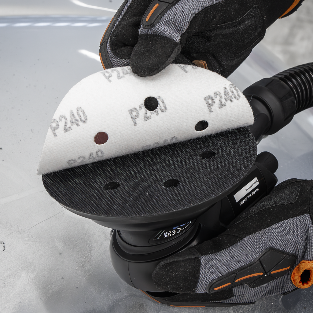 Self-Contained Dust-Free Air Palm Orbital Sander 150mm SA803
