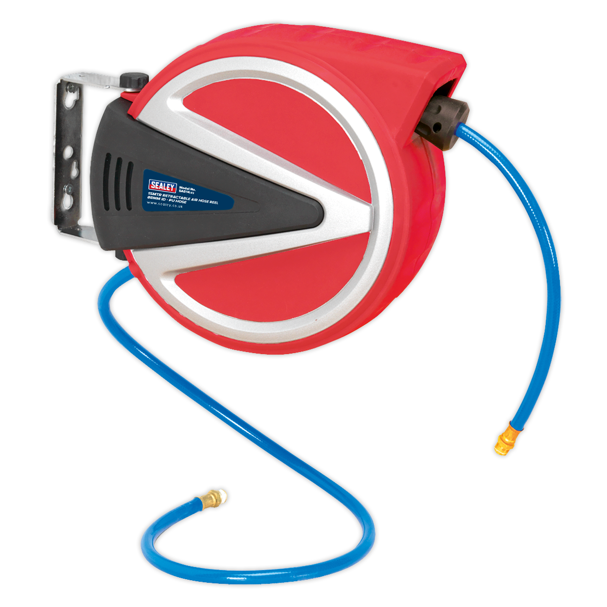 15m Retractable PU Air Hose Reel 8mm ID SA814