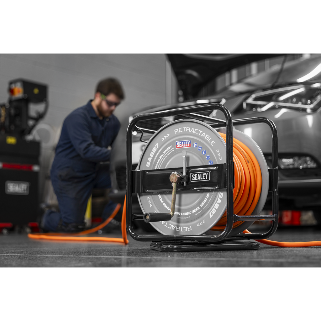 30m Swivel Air Hose Reel 6mm ID SA827