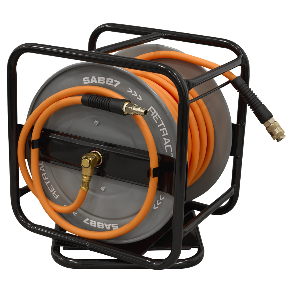 30m Swivel Air Hose Reel 6mm ID SA827
