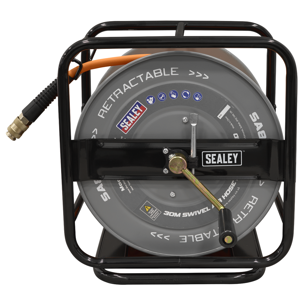30m Swivel Air Hose Reel 6mm ID SA827