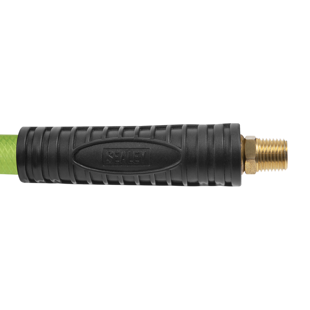 15m Retractable High-Visibility TPR Air Hose with Steel Reel 10mm ID SA841HV