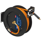15m Retractable High-Visibility Hybrid Air Hose with Steel Reel 10mm ID SA841HY