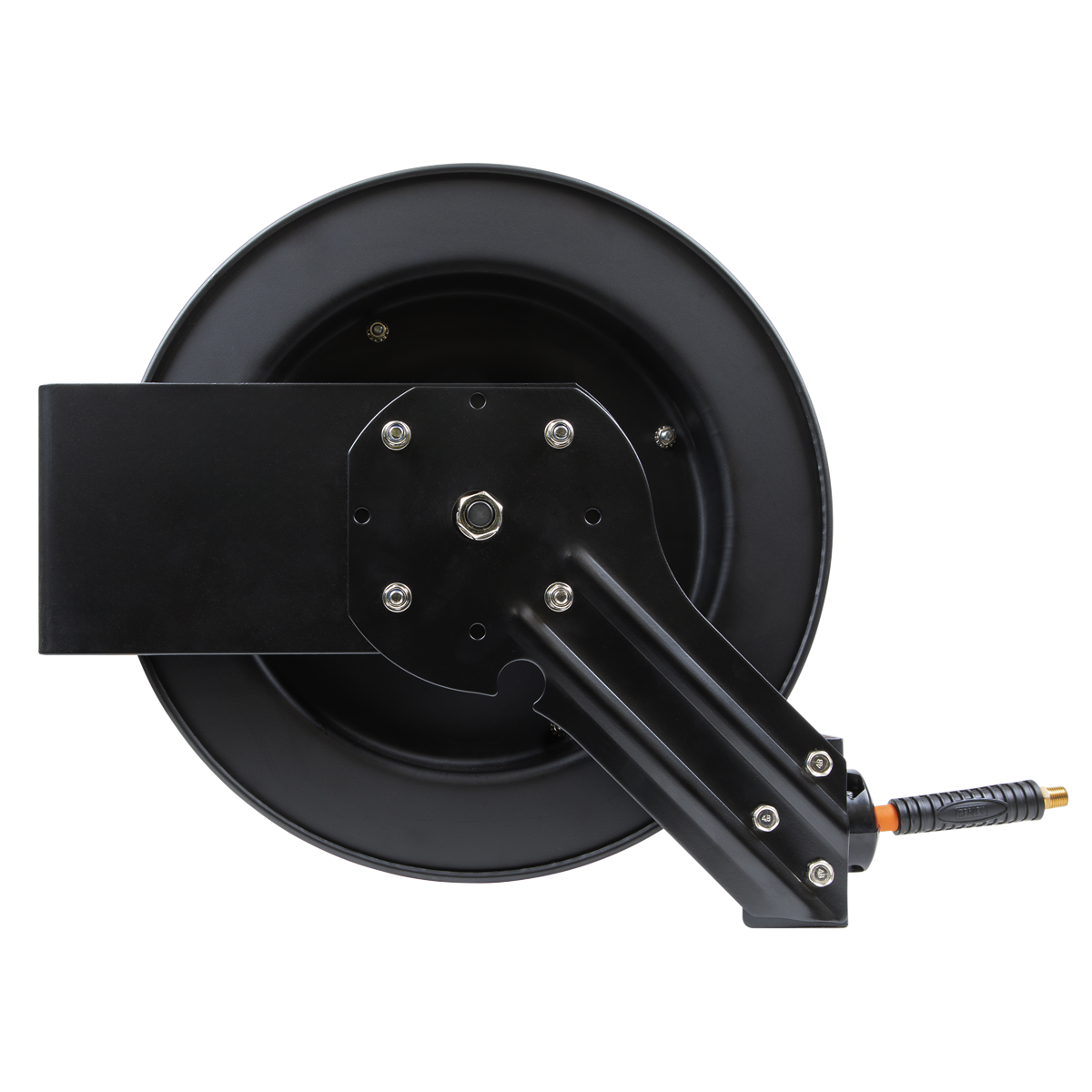 15m Retractable High-Visibility Hybrid Air Hose with Steel Reel 10mm ID SA841HY