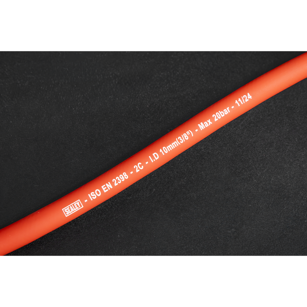 8m Retractable Rubber Air Hose with Steel Reel 10mm ID SA84