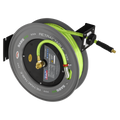 20m Retractable High-Visibility PVC Air Hose with Steel Reel 10mm ID SA85HV