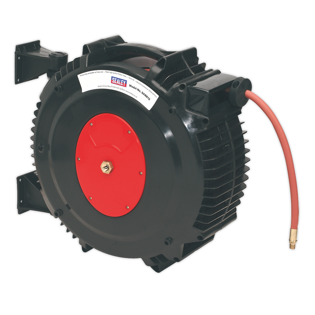 15m Retractable Rubber Air Hose Reel 13mm ID SA8812