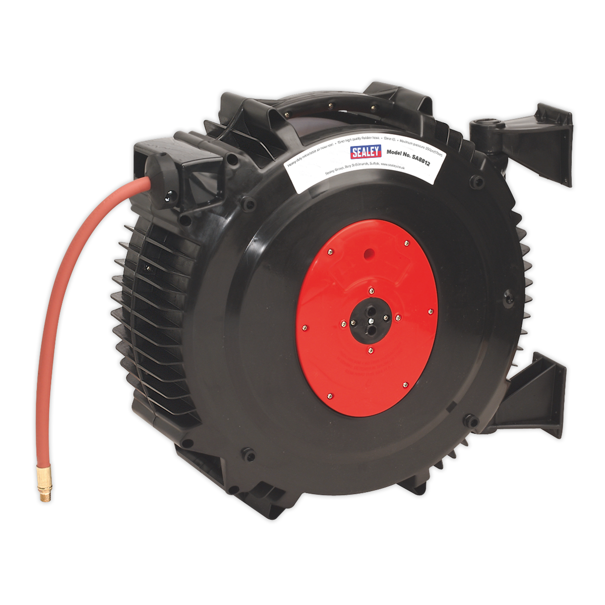 15m Retractable Rubber Air Hose Reel 13mm ID SA8812