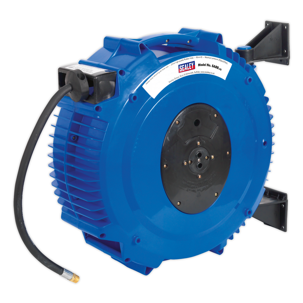 20m Retractable Rubber Air Hose Reel 10mm ID SA88
