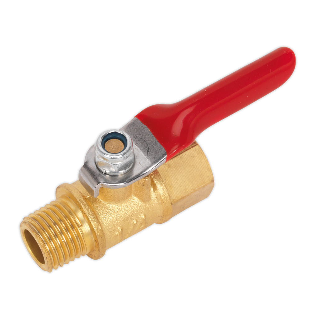 Lever Ball Valve 1/4"BSPT Male x 1/4"BSP Female SA906