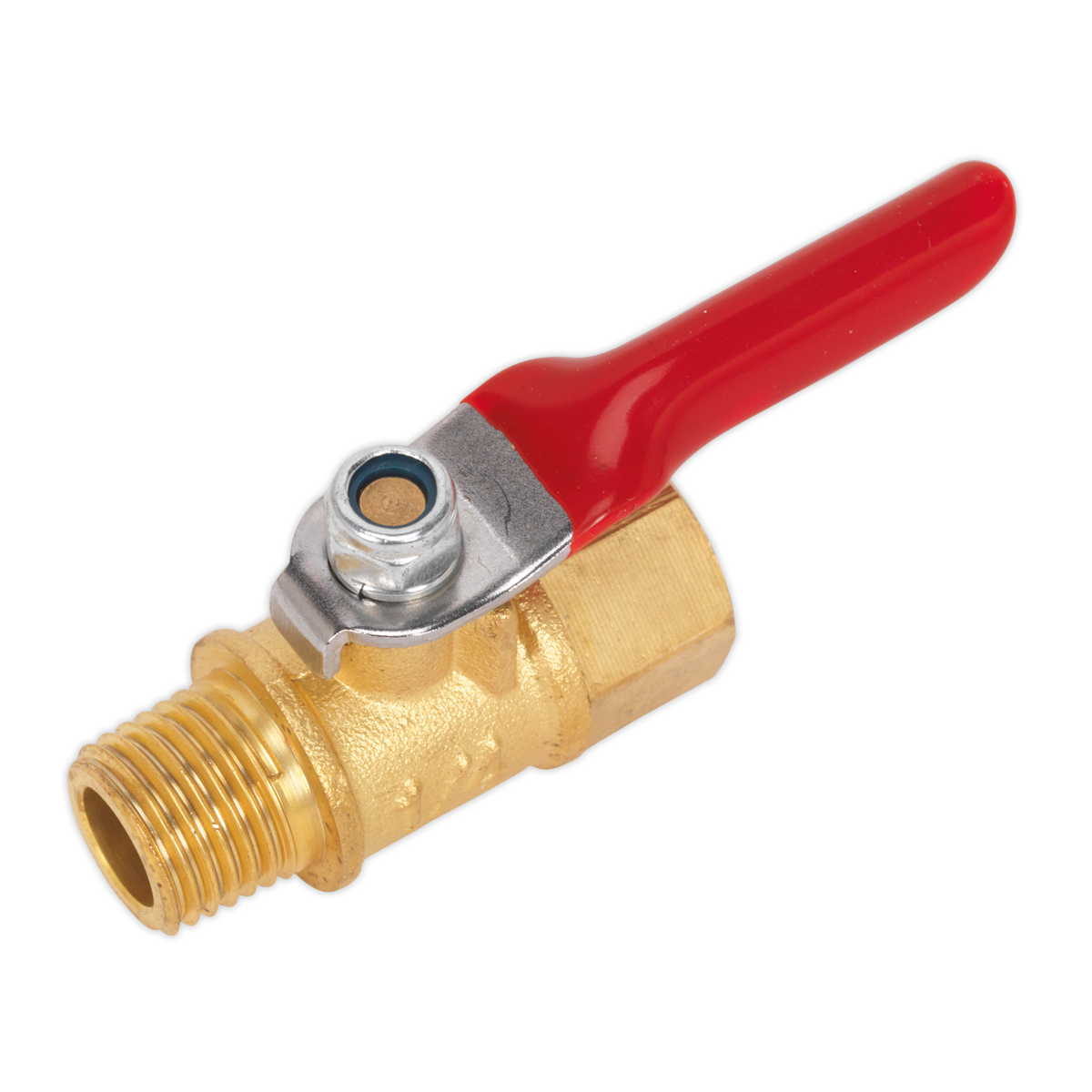 Lever Ball Valve 1/4"BSPT Male x 1/4"BSP Female SA906