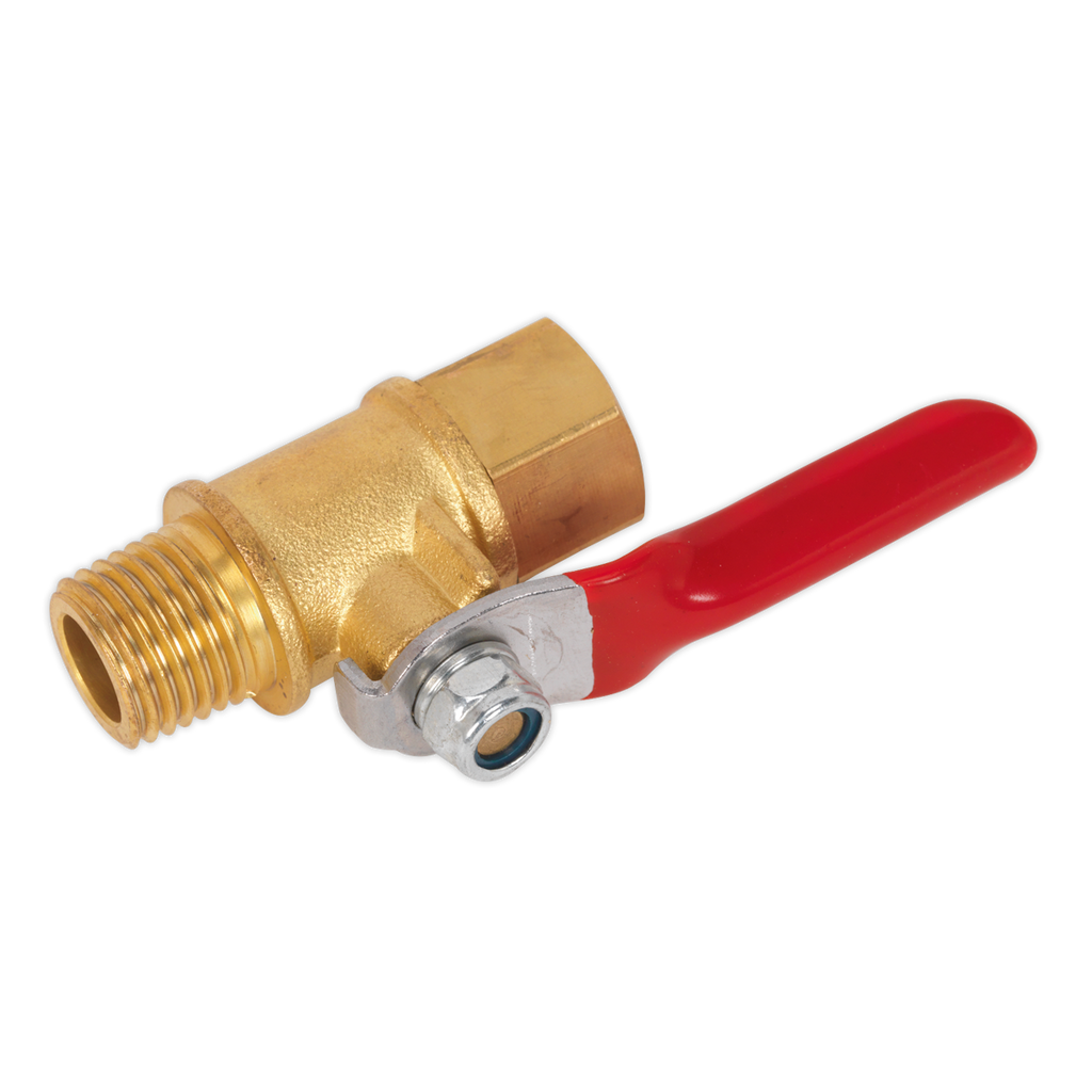 Lever Ball Valve 1/4"BSPT Male x 1/4"BSP Female SA906