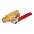 Lever Ball Valve 1/4"BSPT Male x 1/4"BSP Female SA906