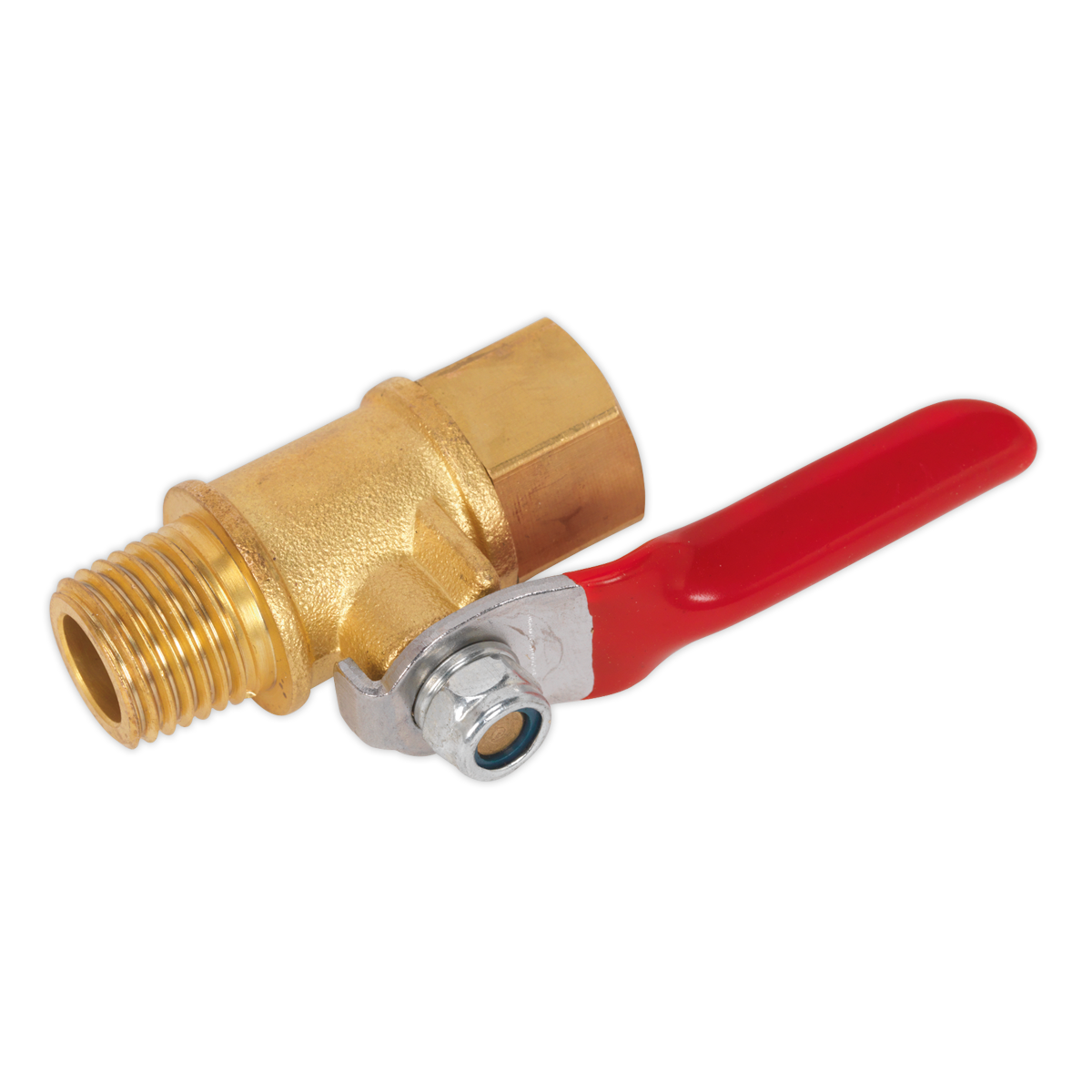 Lever Ball Valve 1/4"BSPT Male x 1/4"BSP Female SA906