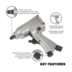 Air Impact Wrench 3/8"Sq Drive SA912