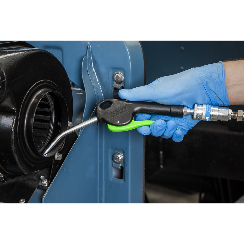 Air Blow Gun with Angled Lance 100mm & 1/4"BSP Air Inlet SA9230