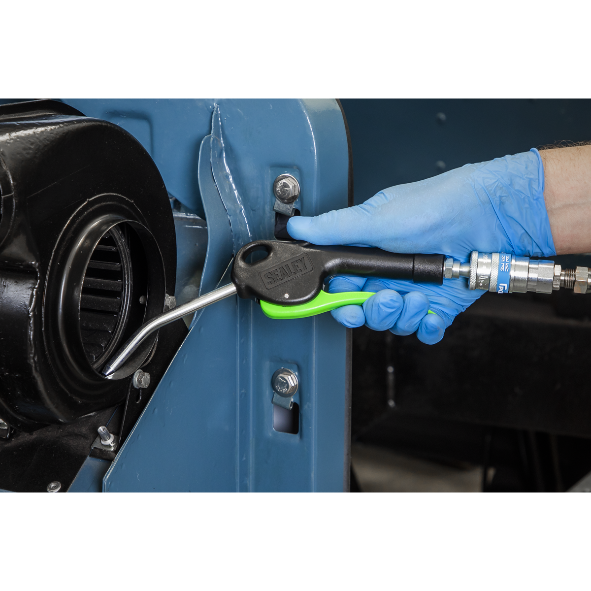 Air Blow Gun with Angled Lance 100mm & 1/4"BSP Air Inlet SA9230