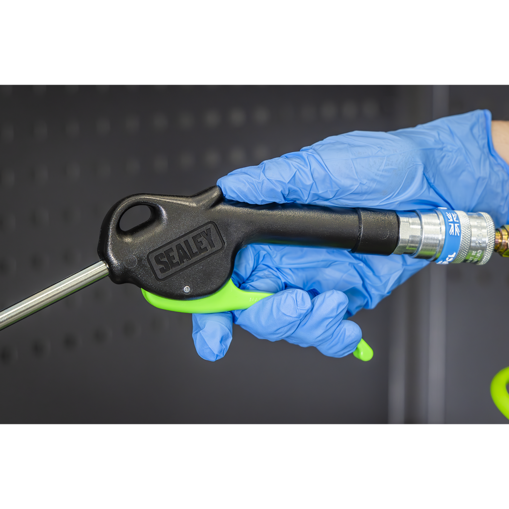 Air Blow Gun with Angled Lance 480 x 8mm 1/4"BSP Air Inlet SA9232