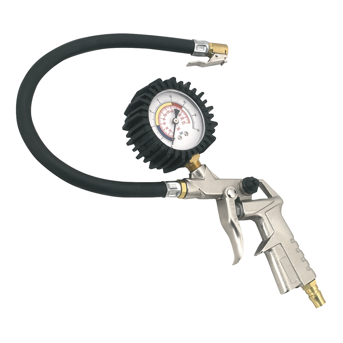 Tyre Inflator with Clip-On Connector SA924