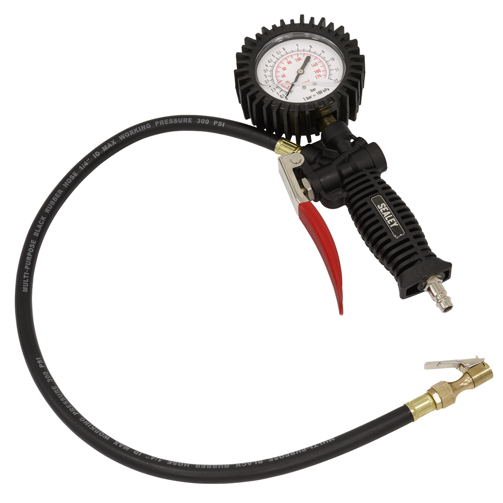 Tyre Inflator with Clip-On Connector SA9304