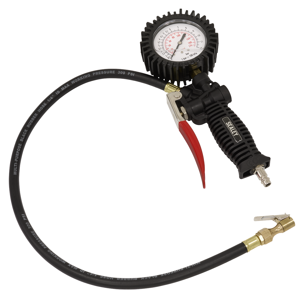 Tyre Inflator with Clip-On Connector SA9304