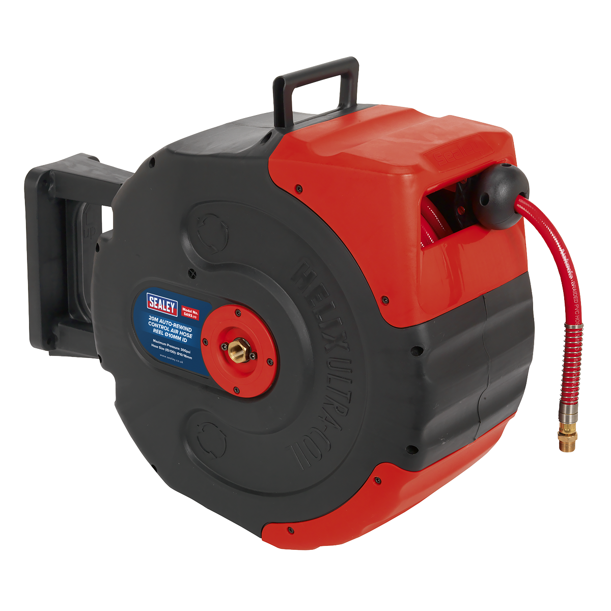 20m Auto-Rewind Control Air Hose Reel 10mm ID SA93