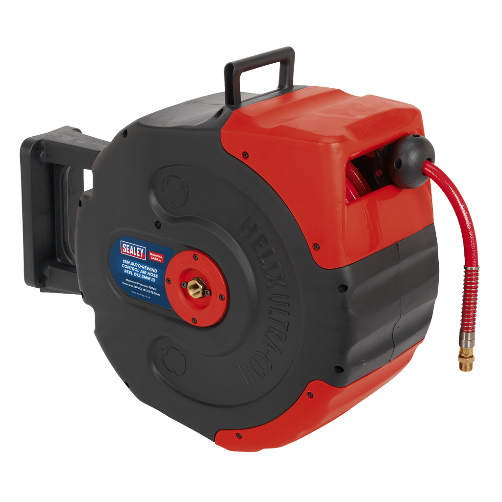 15m Auto-Rewind Control Air Hose Reel 12.5mm ID SA94